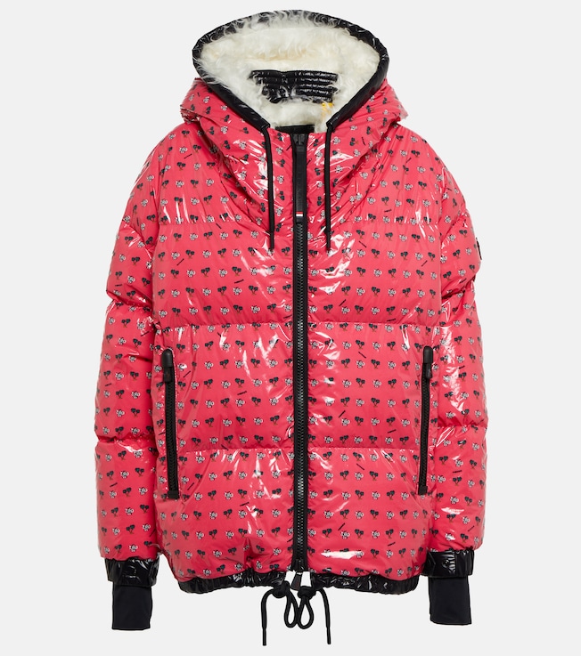 Echelle printed down ski jacket | Moncler Grenoble
