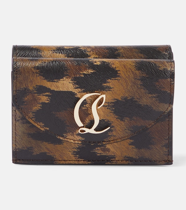 CL debossed leopard-print leather wallet | Christian Louboutin