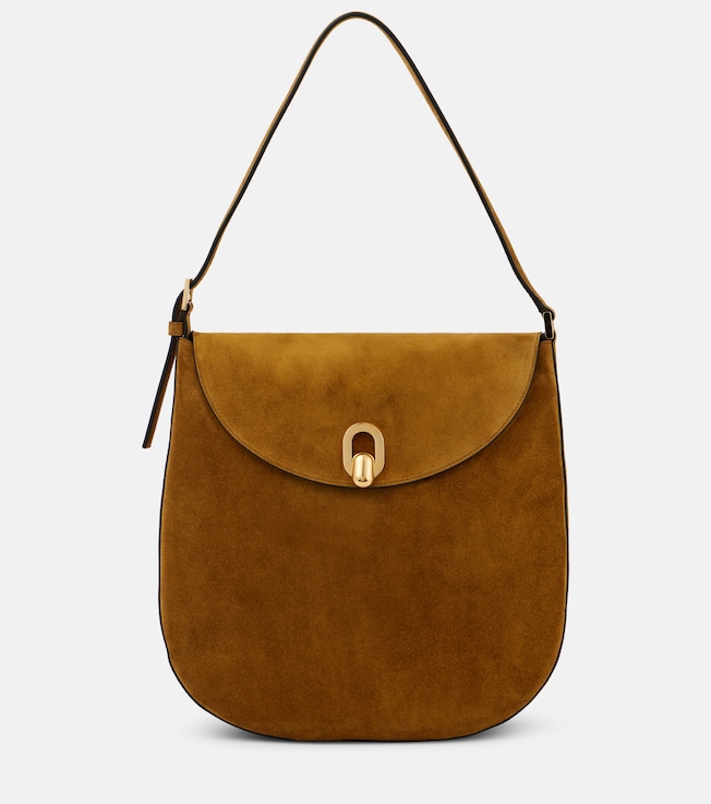 Tondo Large suede shoulder bag | Savette