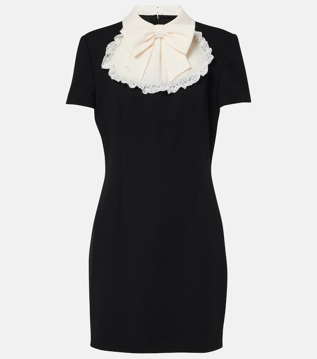 Wool-blend crêpe minidress | Alessandra Rich