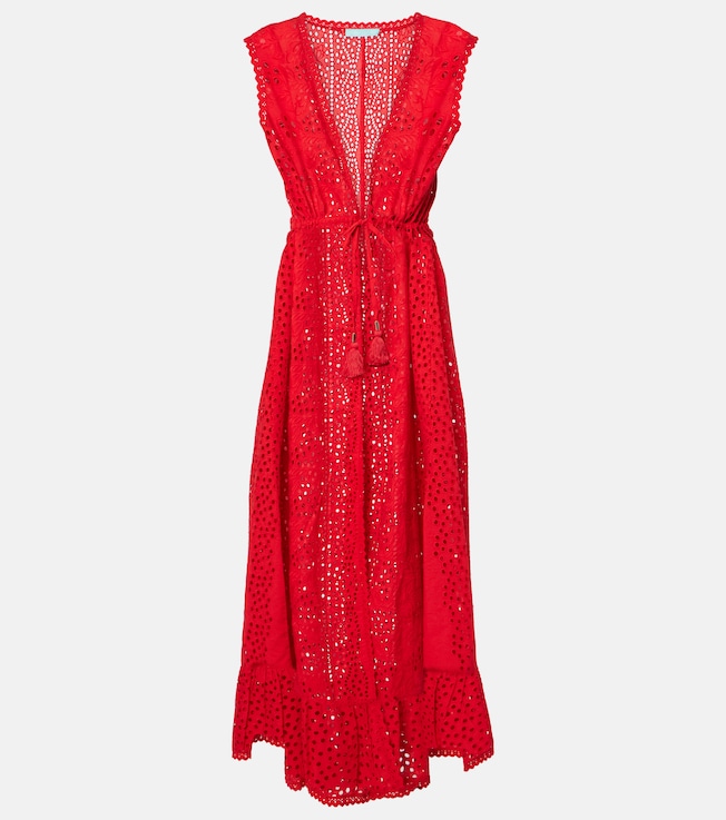 Tessa  broderie anglaise cotton beach dress | Melissa Odabash