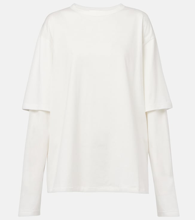 Layered cotton jersey top | Aya Muse